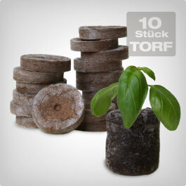 Jiffy peat pellets, 10 pieces.