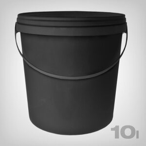 Bucket with handle and lid, 10 Liters