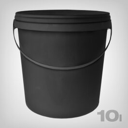 Bucket with handle and lid, 10 Liters