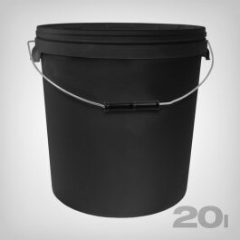 Bucket with handle and lid, 20 Liters
