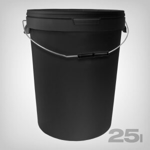 Bucket with handle and lid, 25 Liters