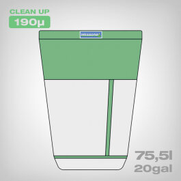 Labs Bubble Bag by BubbleMan, Single Bag, 75.5 liters (20 gal) 190 μm