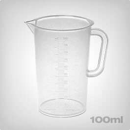 Measuring cup with 2ml increments, 100ml