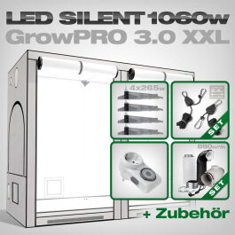 Grow Tent Complete Kit LED GrowPRO XXL + 4x EVO 4-120 1.5