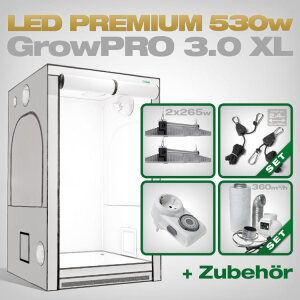 GrowPRO 3.0 XL LED Grow Set + 2x EVO 4-120 1.5