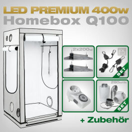 HOMEbox Q100 LED Grow Set + 2x EVO 3-100 1.5