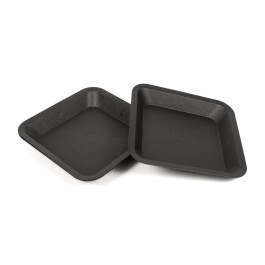 Plant pot saucer, square, approx. 23x23 cm