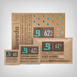 Boveda Cure-Packs, 62%, 4g, 8g, 67g, 320g