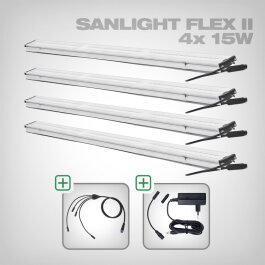 Sanlight FLEX II LED Set with power supply and cablel, 4x...