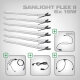 Sanlight FLEX II LED Set with power supply and cable, 6x FLEX II 15