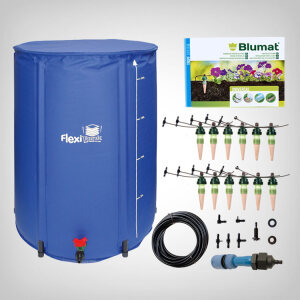 Blumat self-watering system with 225L tank, 3m, for up to 12 plants