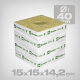 Grodan Delta rockwool cube XL, 15x15x14.2cm, ø 40mm
