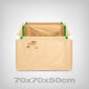 Living Soil Grow Bed 70x70x50cm for grow tents up to 80x80cm