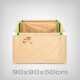 Living Soil Grow Bed 90x90x50cm, for grow tents up to 100x100cm