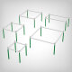 Scrog-Netz for Living Soil Bed, for grow tents from 60x60cm to 120x120cm