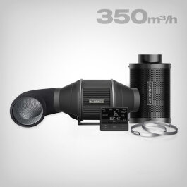 AC Infinity Ventilation Kit with Carbon Filter, 100mm, 350 m³/h with Smart-Controller