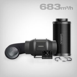 AC Infinity Ventilation Kit with Carbon Filter, 150mm,...