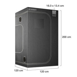 AC Infinity Grow Tent CLOUDLAB 844, 120x120x200cm