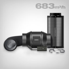 AC Infinity exhaust air complete set, 683 m³/h with...