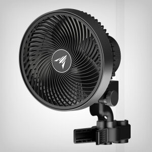 AC Infinity Cloudray S6, clip-on fan with EC motor, osciliating