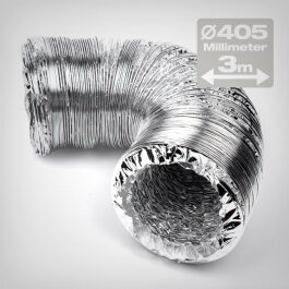 Flexible aluminium ducting, 3m, ø 405mm