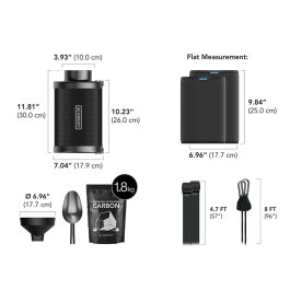 AC Infinity Refillable Activated Carbon Filter Set, 100 mm