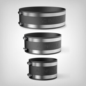 AC Infinity Noise-reducing pipe clamp, 100-200mm