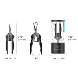 AC Infinity stainless steel pruning shears with cleaning...