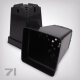 Plant pot, square/black, 7 litres
