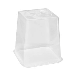 Mini greenhouse lid for plant pots, square