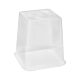 Mini greenhouse lid for plant pots, square