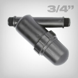 Plastic filter 3/4" AG, both sides