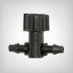 Micro ball valve 4x7mm hose connection, both sides