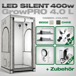 Grow Tent Complete Kit LED GrowPRO 4.0 L + 2x EVO 3-100 1.5