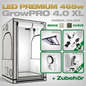 Grow Tent Complete Kit LED GrowPRO 4.0 XL, Lumatek ZEUS 465W PRO 3.1