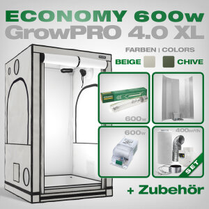 GrowPRO 4.0 XL grow tent, Grow kit 600W Economy