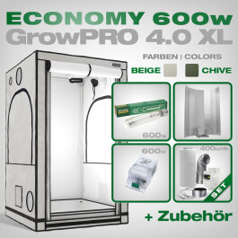 GrowPRO 4.0 XL grow tent, Grow kit 600W Economy