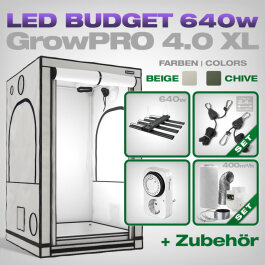Growbox GrowPRO 4.0 XL, Grow Tent Set, LED 640W