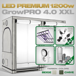 Grow Tent Complete Kit LED GrowPRO 4.0 XXL, 2x Lumatek...