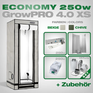 Growbox GrowPRO 4.0 XS, Grow Set 250W Economy