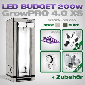Low Budget Grow Kit LED GrowPRO 4.0 XS, Lumatek ATS PRO 200W