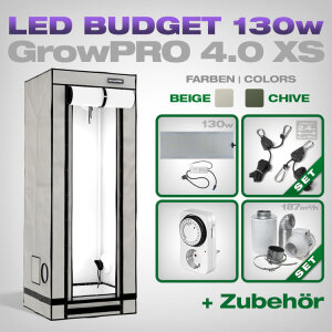 GrowPRO 4.0 XS LED Grow Set + 1x hortiONE 420
