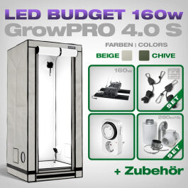 Growbox GrowPRO 4.0 S, Grow Tent Set, LED 160W