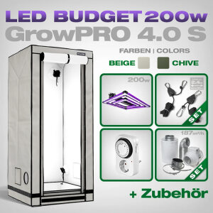 Low Budget Grow Kit LED GrowPRO 4.0 S, Lumatek ATS PRO 200W