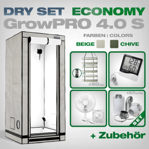 Grow Tent Drying Kit Economy GrowPRO 4.0 S, 80x80x180cm