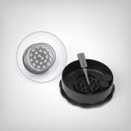 GrinderVac, black, clear