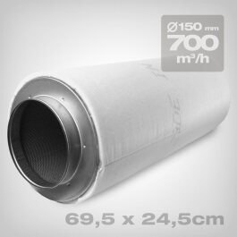 PrimaKlima carbon filter 700 m³/h, diameter 150 mm